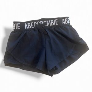 Abercrombie Kids girls Black Shorts (lined) - size 5/6